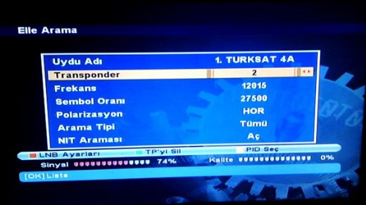 Hotbird Otomatik Arama Frekansı Hotbird Otomatik Arama Frekansı